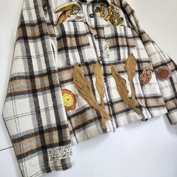 One-of-a-Kind Upcycled Plaid Shirt – Handmade Details - Picture 8 of 15